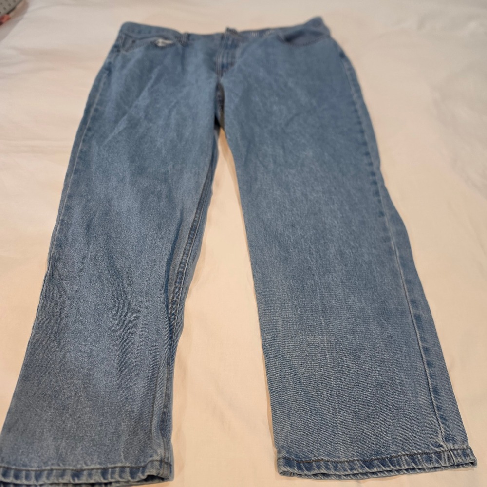 George Straight Leg Jeans Mens 37x30 Blue Excellent Medium Wash Classic Fit